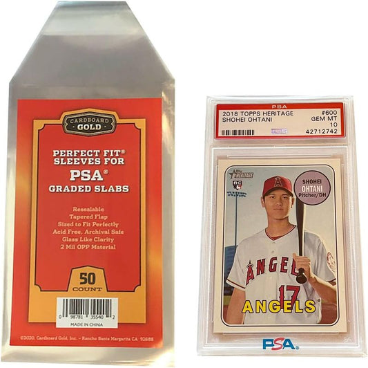 PERFECT FIT SLEEVES FOR PSA GRADED SLABS W/ PSA LOGO